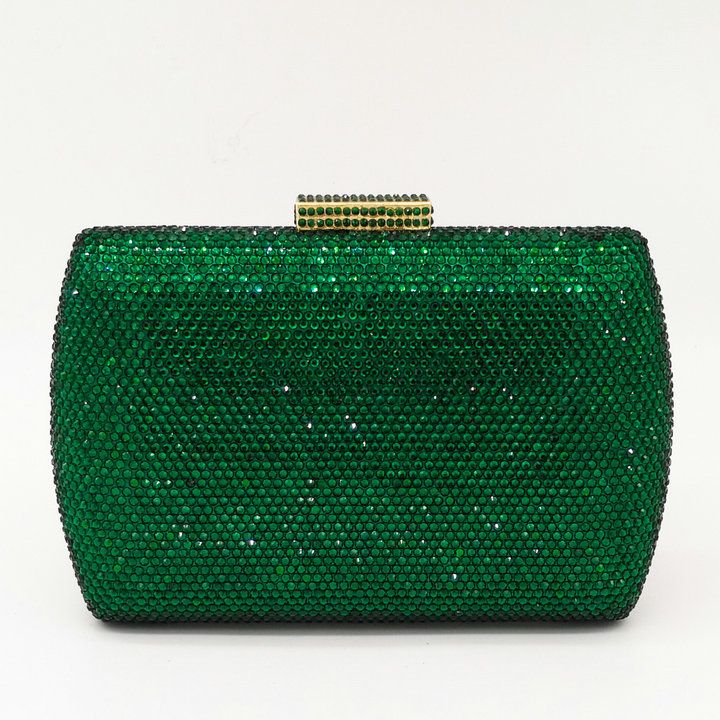 clutch verde esmeralda