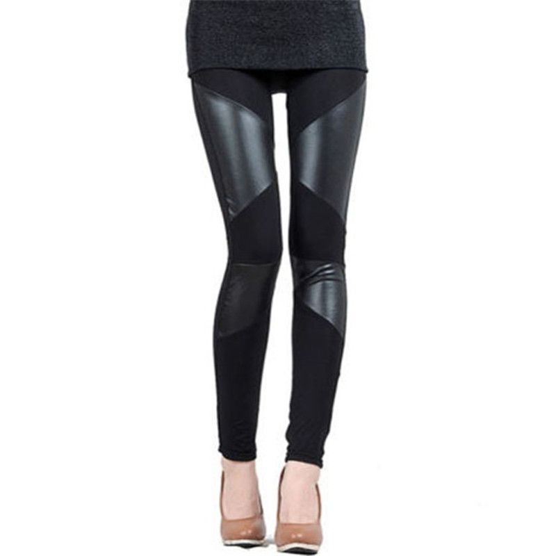 high waisted faux leather pants