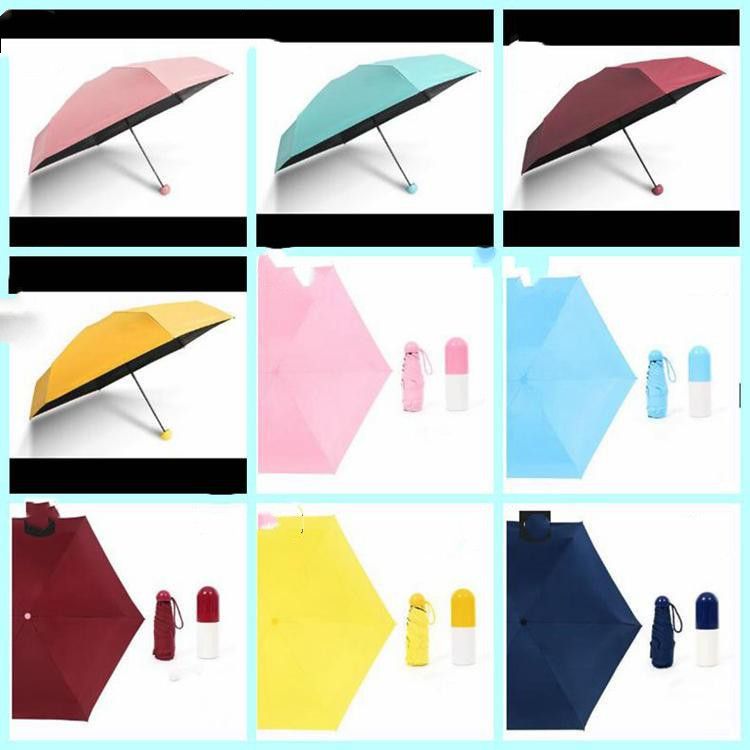 Paraguas de bolsillo ultra ligero mini plegable paraguas a prueba de de la