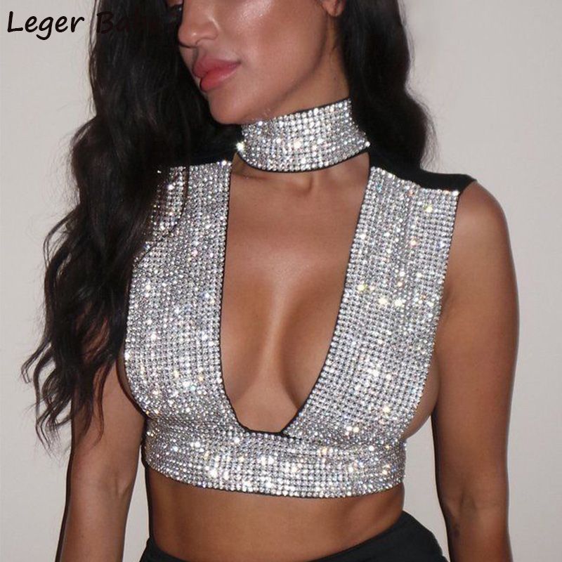 plunging neckline tank top