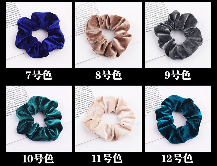 Women Girls Hot Sale Velvet Cloth Elastic Ring Hair Ties