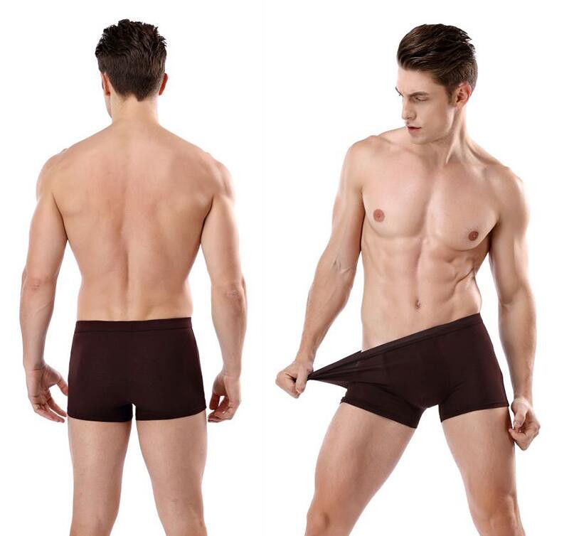 100% Famoso estrenar hombres Boxer Pantalones cortos atractivos calzoncillos breves joven suave cómoda