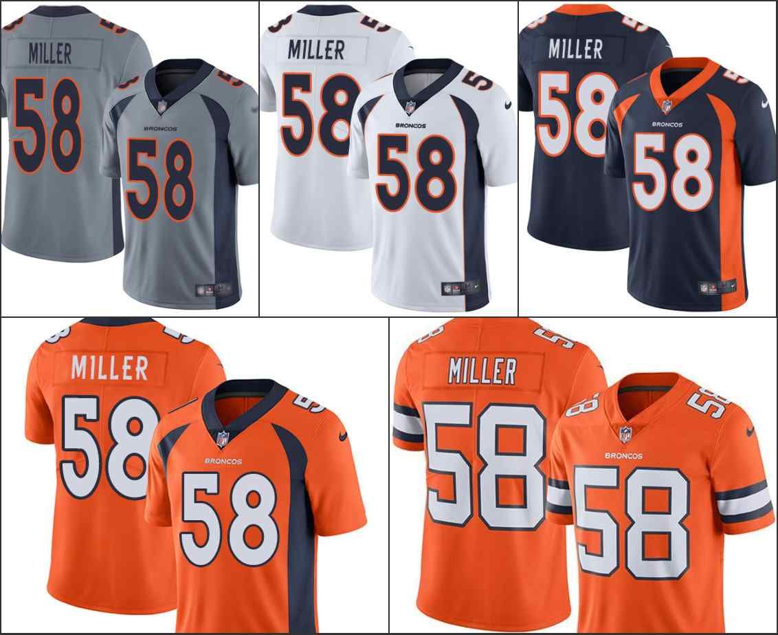 black and orange von miller jersey