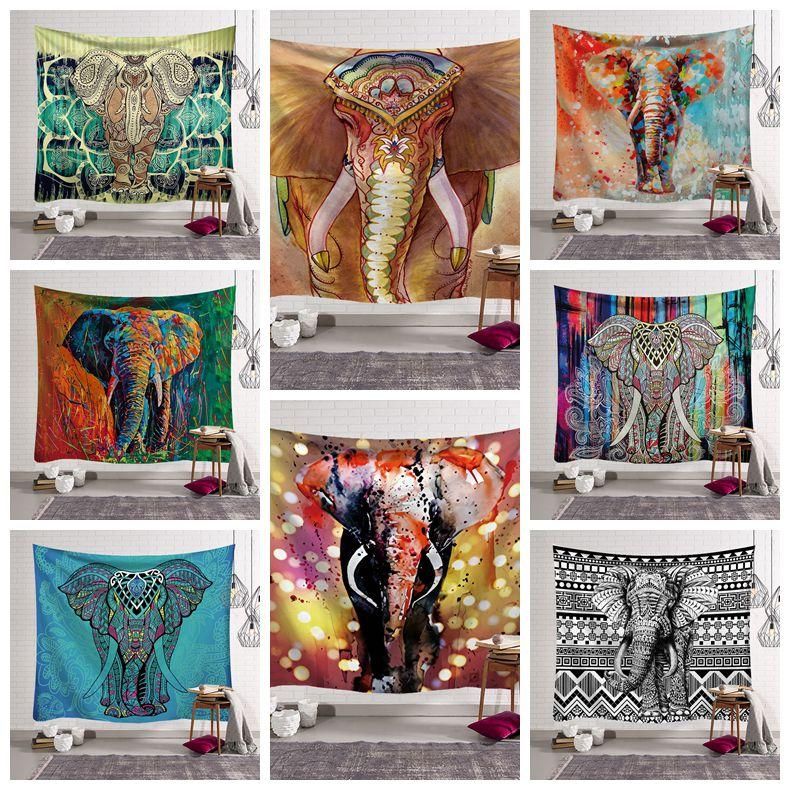 12 Styles Bohemian Mandala Tapestry Beach Towel Elephant Printed