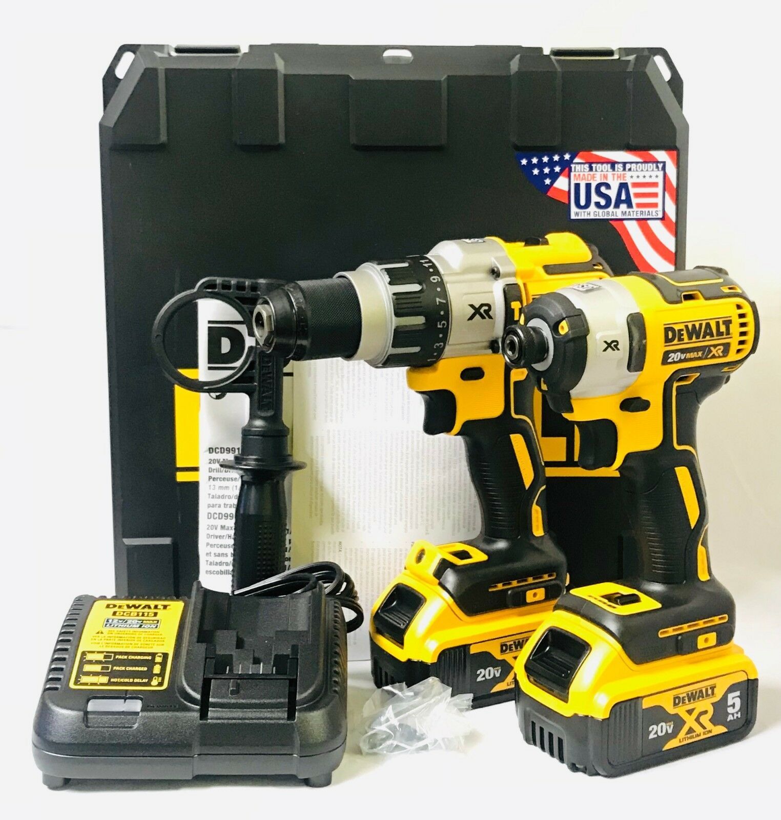 Compra Dewalt 20V DCK299P2 Kit Sin Escobillas Sin Escobillas 2 Tool 5.0Ah  DCD996 DCF887 NUEVO Barato | Entrega Rápida Y Calidad | Es.Dhgate