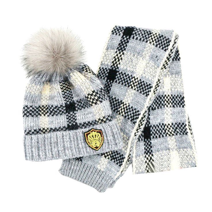 plaid wool hat