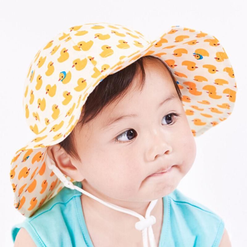 baby beach hat with strap