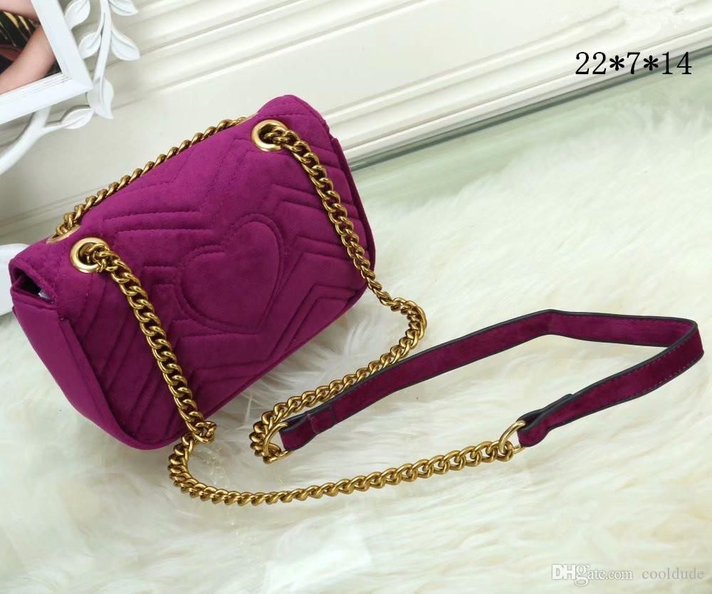black chain side bag
