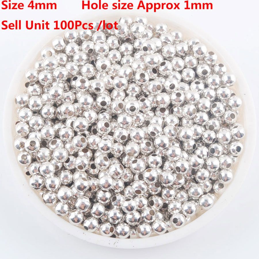 Silver color 4mm