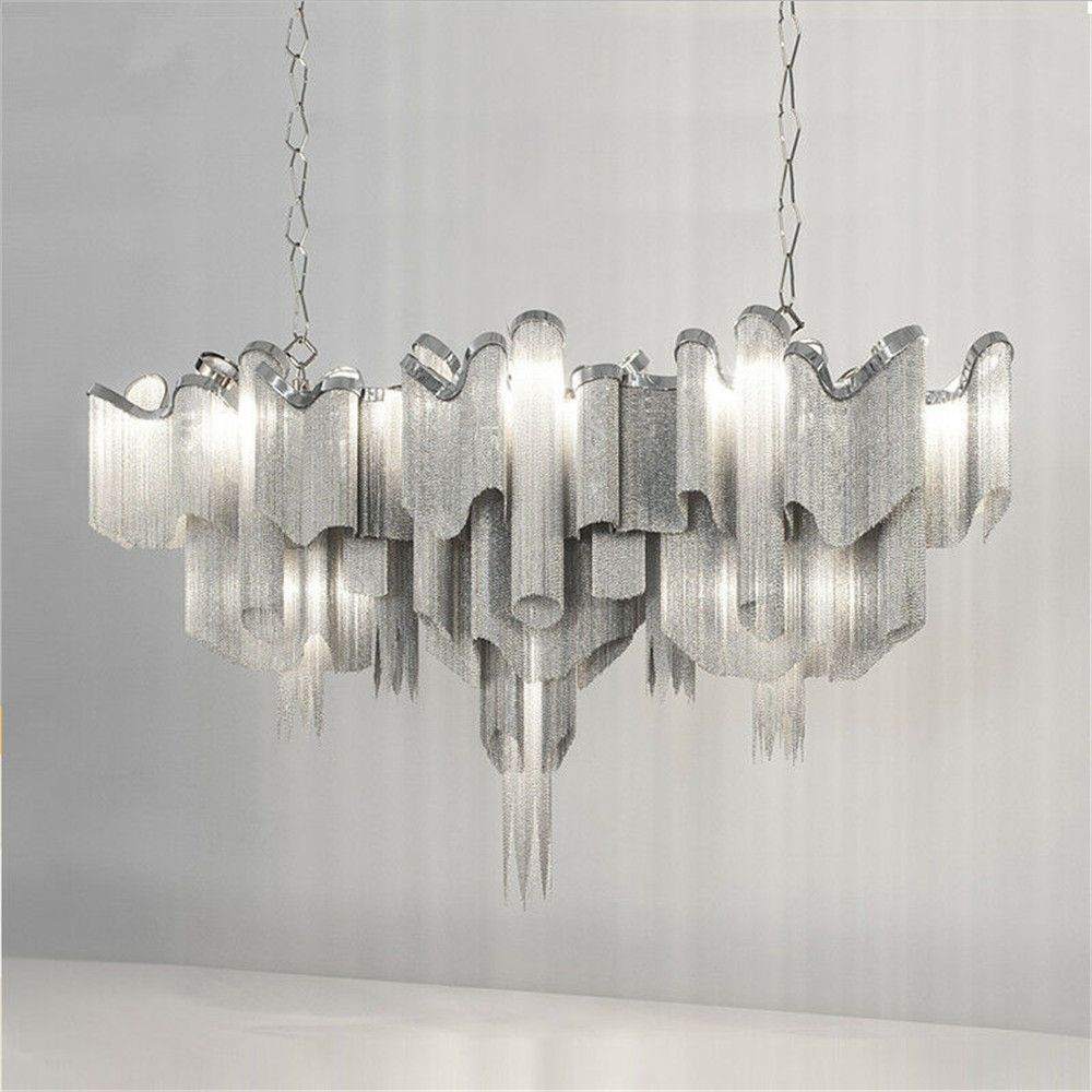 modern chain chandelier