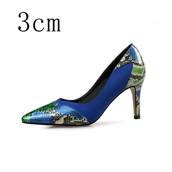 Blue 3cm Pumps