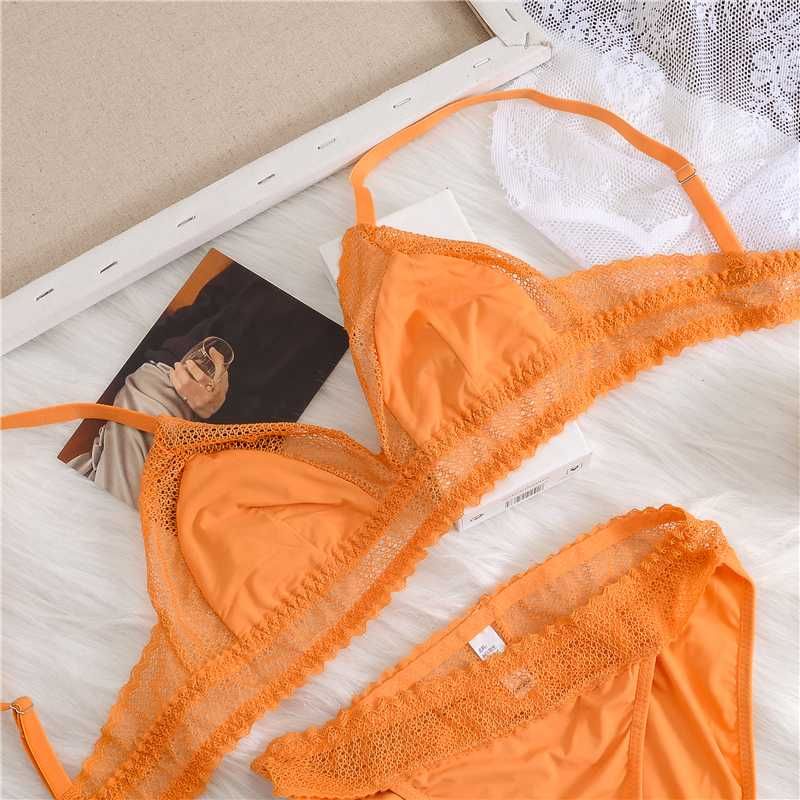 Ropa Interior Mujer Malla Sin Alambre Sujetador Bralette Set Ropa Interior Mujer Malla Sin Alambre Sujetador Bralette Set