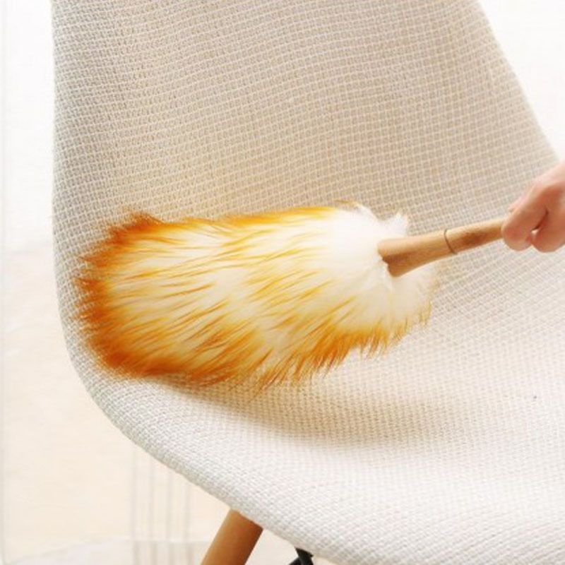 Dust Brush Household Feather Duster Dusting Cleaning Brush Wool Duster Brush For Dust Broom Sofa
