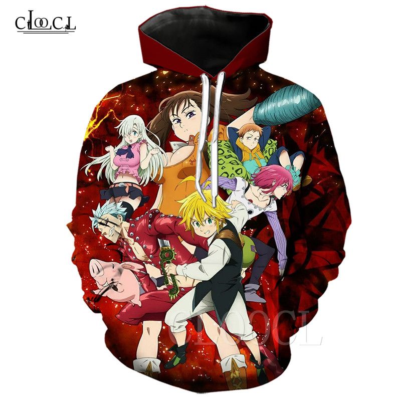 Compra 2020 Nuevo Estilo Animado Los Siete Pecados Capitales Meliodas Con  Capucha Hombres Mujeres 3D Impresión De La Manera Ocasional De La Capa  Sudadera Parejas Barato | Entrega Rápida Y Calidad | Es.Dhgate