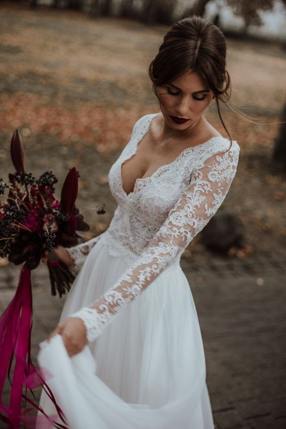 Línea blanca Apliques A-Line Vestidos nupciales de 2019 Playa de verano Sexy vestido