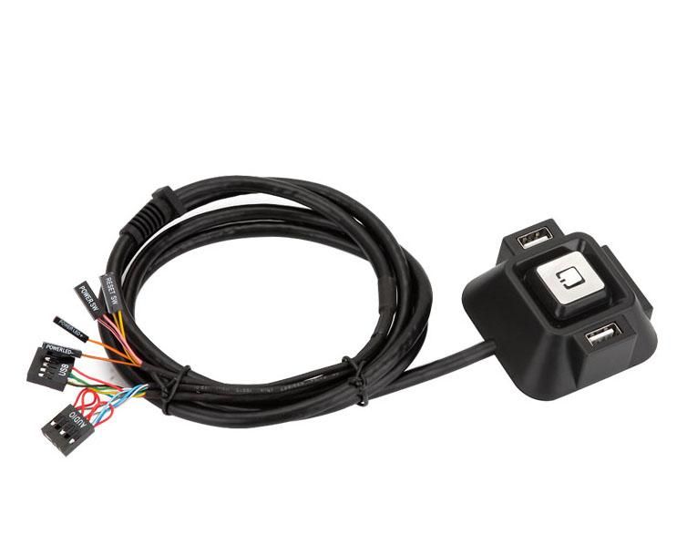 Pc Desktop Computer Power On Off Reset Switch Button Starter Double Usb Audio Microphone Po0rt Cable Computer Adapter Cables Computer Wires And Cables From Tenypure 6 54 Dhgate Com