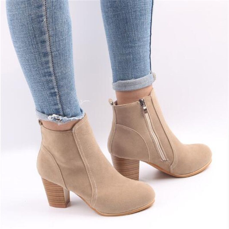 womens ankle boots low heel