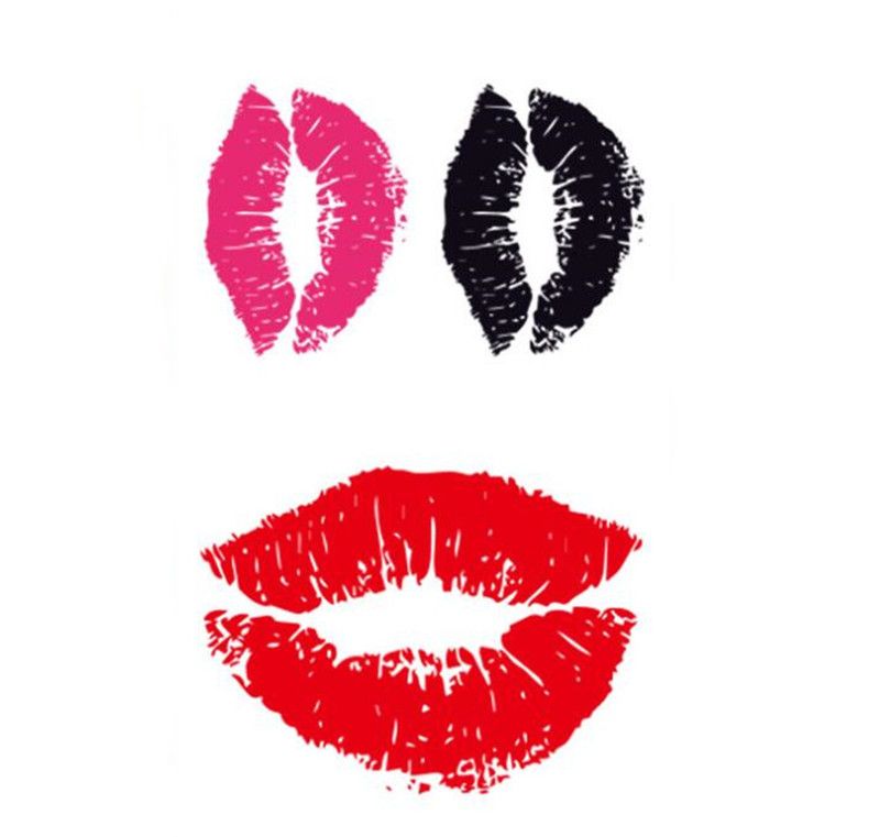 Lips Sticker Temporary Lip Tattoo Stickers Lipstick Art Transfers Art Party Fancy Dress From