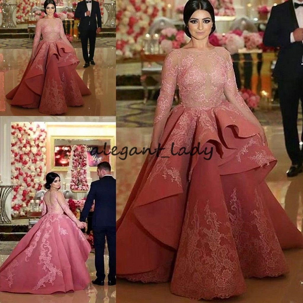 abiti eleganti con maniche lunghe