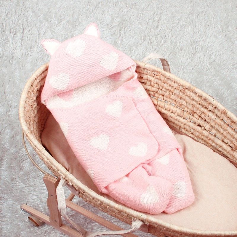 heart swaddle blanket