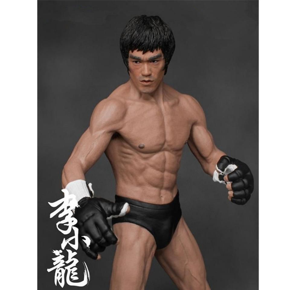 Bruce Lee PVC Action Figure Fighting Version Collection Model Toys Kid Gift