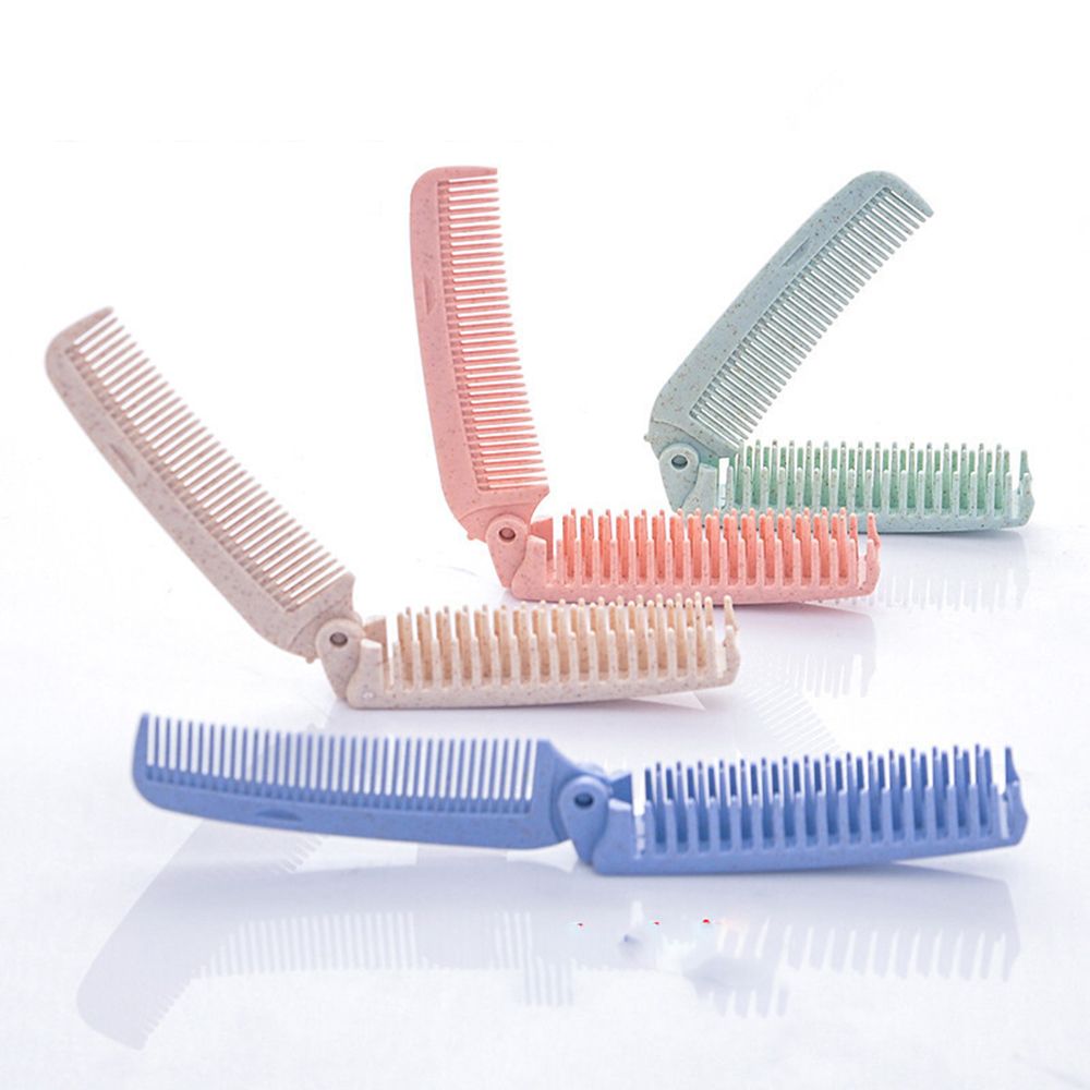1 Pcs Foldable Hair Comb Brush Anti-static Hairbrush Portable Travel Hair Brush Wheat straw Folding Hairdressing Styling Tool 1 Pcs Foldable Hair Comb Brush Anti-static Hairbrush Portable Travel Hair Brush Wheat straw Folding Hairdressing Styling Tool
