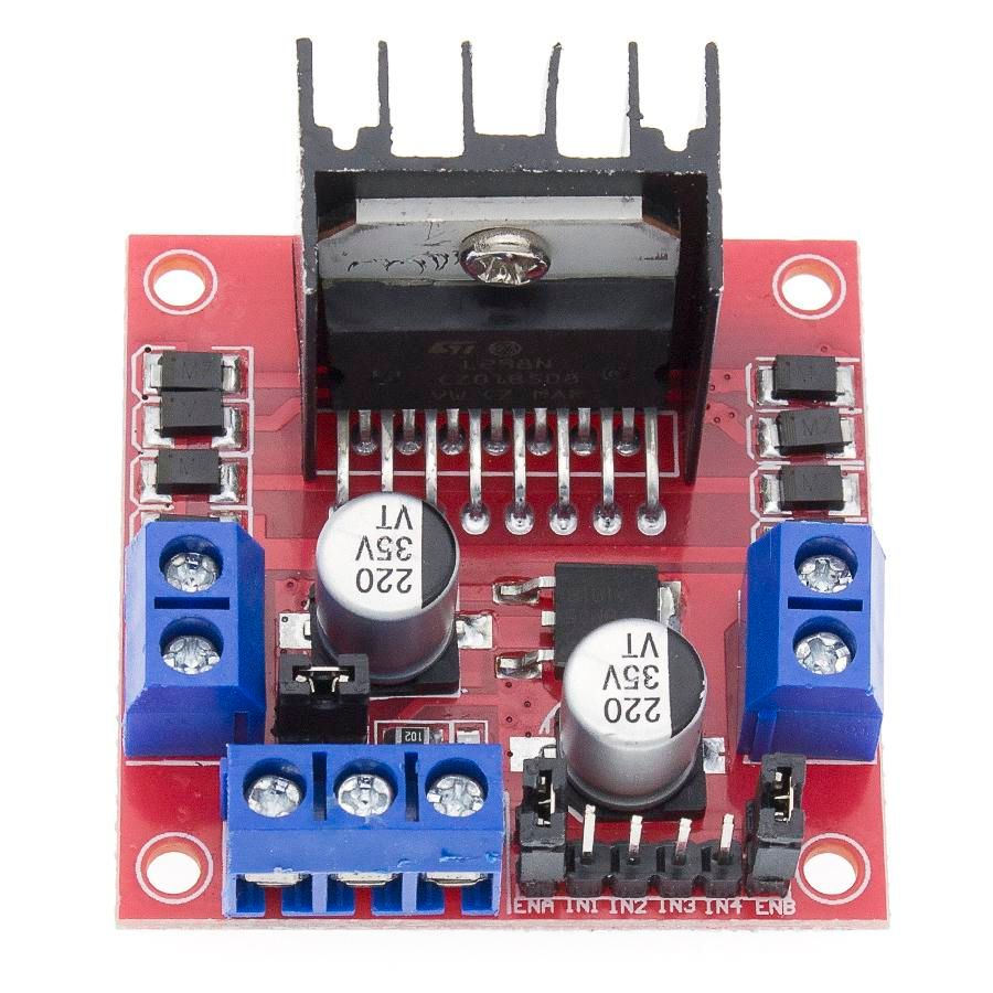 Placa del controlador del motor de pasos del módulo de transmisión dual L298N de