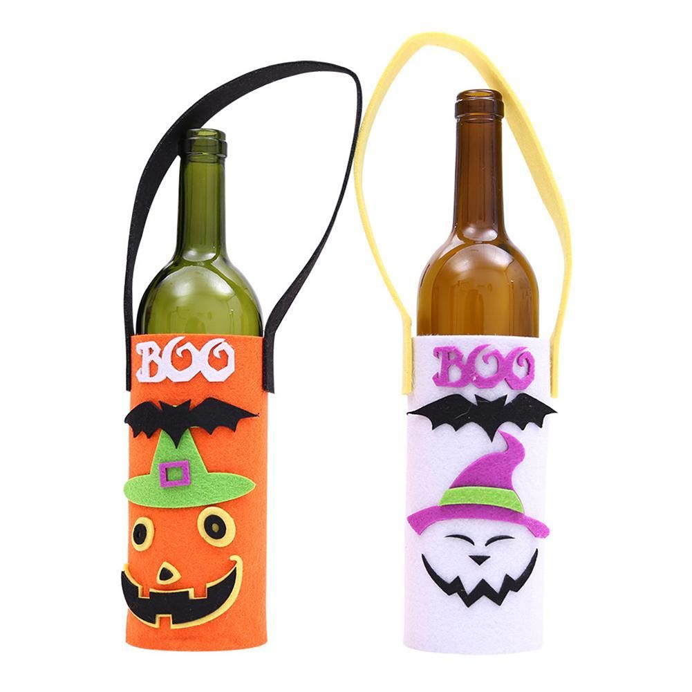 2020 Halloween New Funny Champagne Red Wine Bottle Cover Bag Halloween Bar Ktv Party Decoration With Handle Christmas Decorations From China Smoke 2 72 Dhgate Com