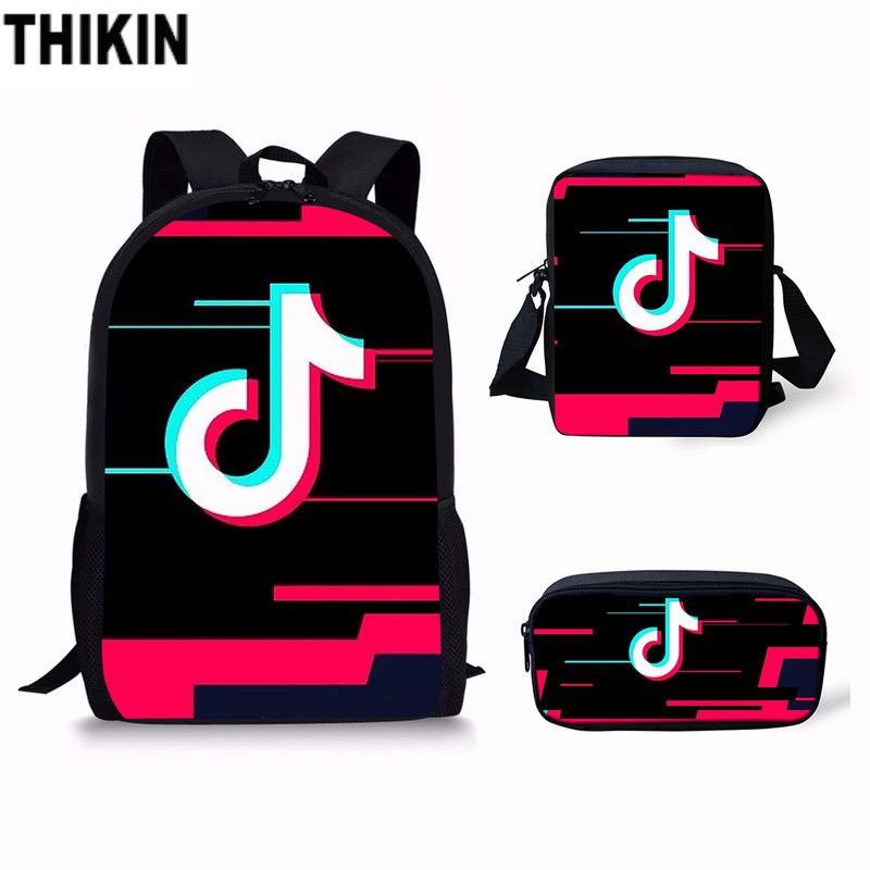 Zaino THIKIN Tik Tok Studente Di Scuola / Zaini Moda SET Ragazzi  Adolescenti Bambine Femmine Divertente Logo Bambini Bag Giornaliera Da  52,13 € | DHgate Italy