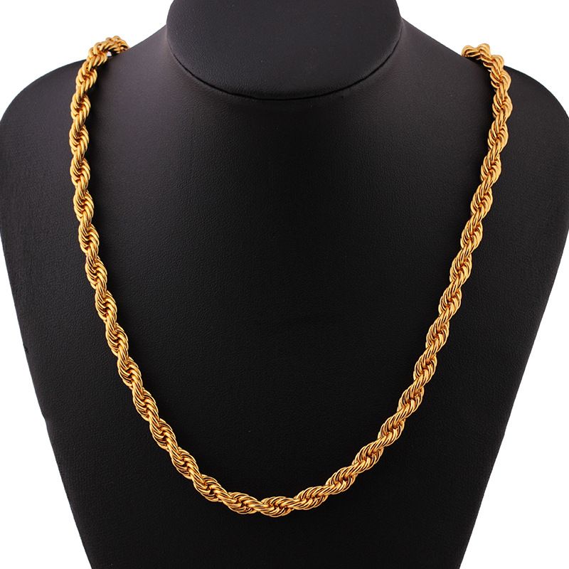 18K Gold Plated 24inch*6mm
