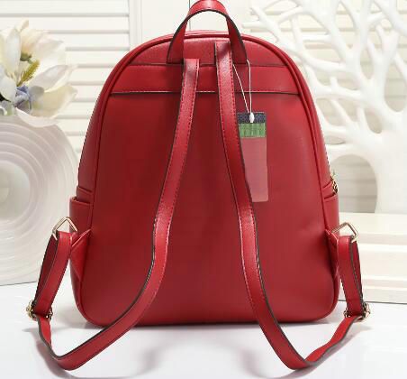 ladies red backpack