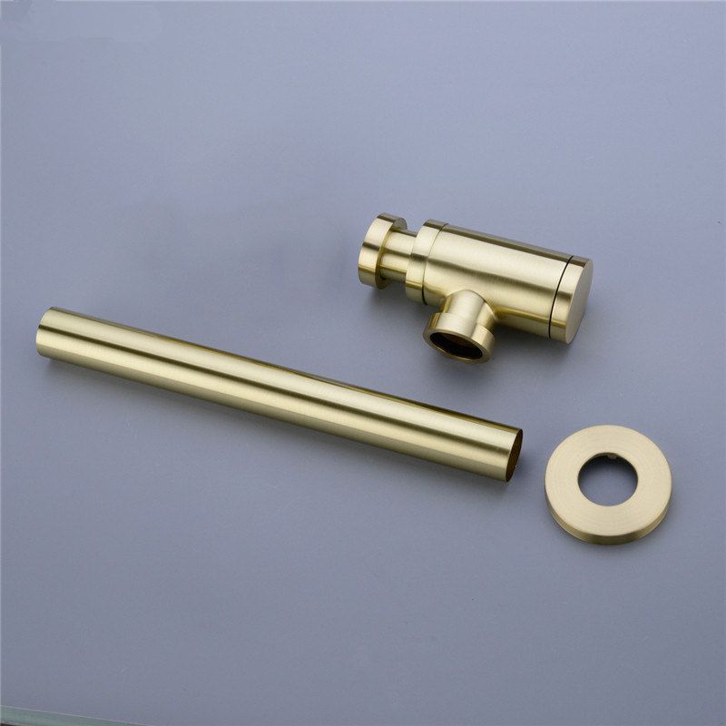 Streamline Bathroom Sink Drain Kit Brushed Metal Finish, Pop Up Drain ...