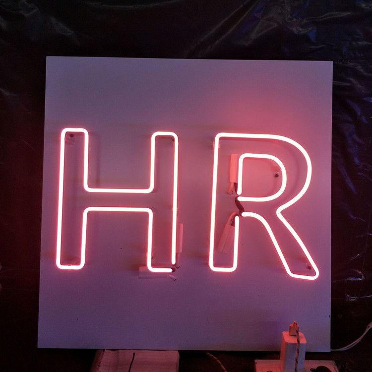 New Heart Rate HR Neon Sign Acrylic Gift Light Lamp Bar Wall Room Decor Glass