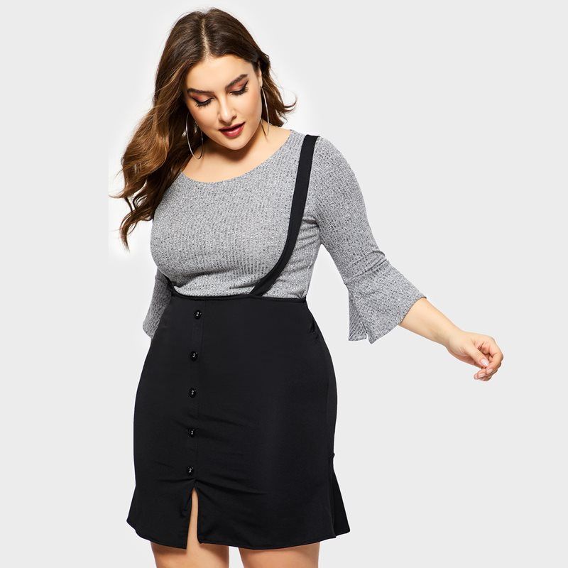 plus size two piece dress set
