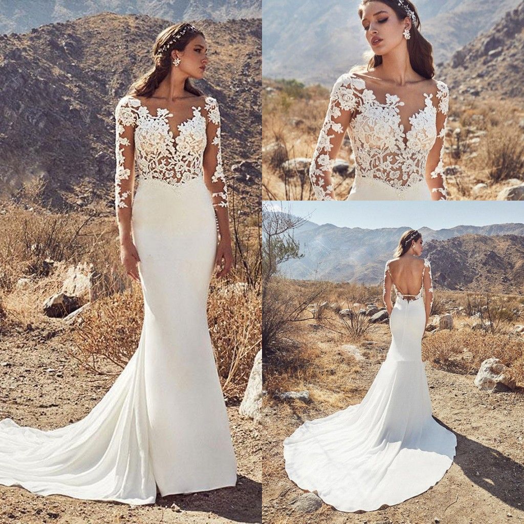 Prom Fast Want Ivory Spaghetti Straps Sexy Backless Long Lace Mermaid Beach Wedding Dresses Pfw0227 Spaghetti Straps Ivory Sexy Backless Long Lace Mermaid Beach Wedding Dresses Pfw0227