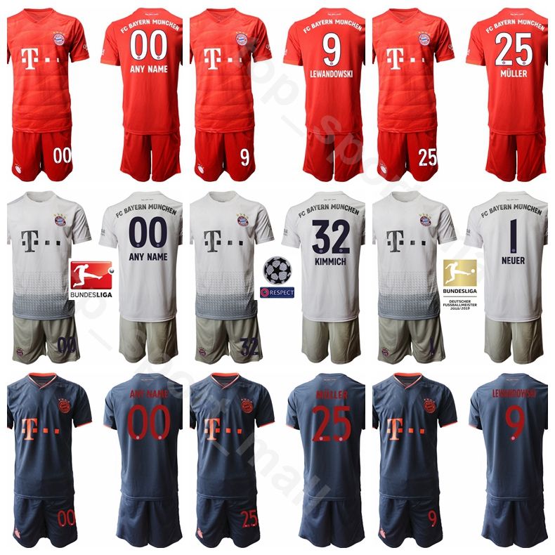 Satin Al 2020 Erkekler Bayern Munih Futbol Forma Seti 9 Robert Lewandowski 32 Joshua Kimmich 25 Thomas Muller 7 Leon Dajaku Futbol Gomlek Setleri Uniforma Tl97 01 Dhgate Comda