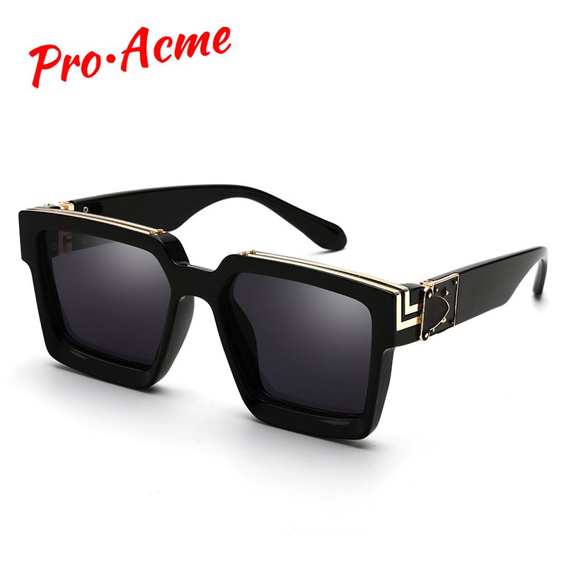 Compra Pro Acme 2020 De Lujo Marca Con Marco Cuadrado Gafas De Sol Mujeres  De Los Hombres De Moda Para Hombre De Gruesos Lentes UV400 Male Celebrity  PD1399 Barato | Entrega Rápida