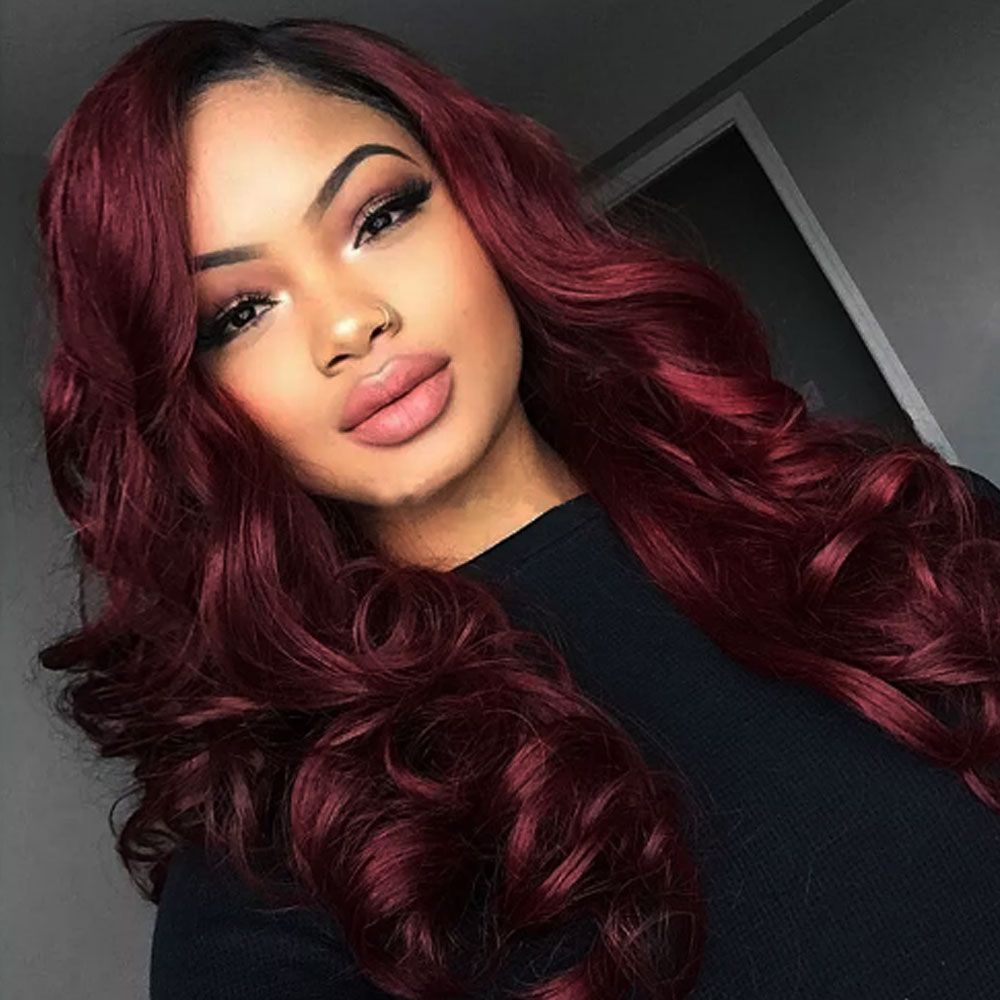 Burgundy Brazilian Hair Weave Bundles Loose Wave Human Hair Extensions 99J Red Spring Curly Hair Non Remy Sew in Thick Weft Burgundy Brazilian Hair Weave Bundles Loose Wave Human Hair Extensions 99J Red Spring Curly Hair Non Remy Sew in Thick Weft