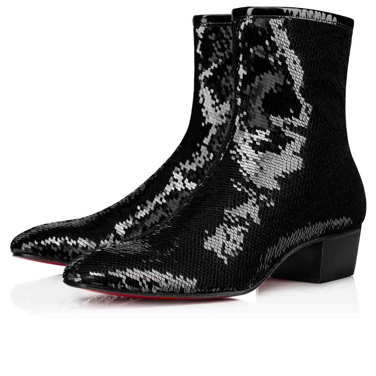 mens sequin boots