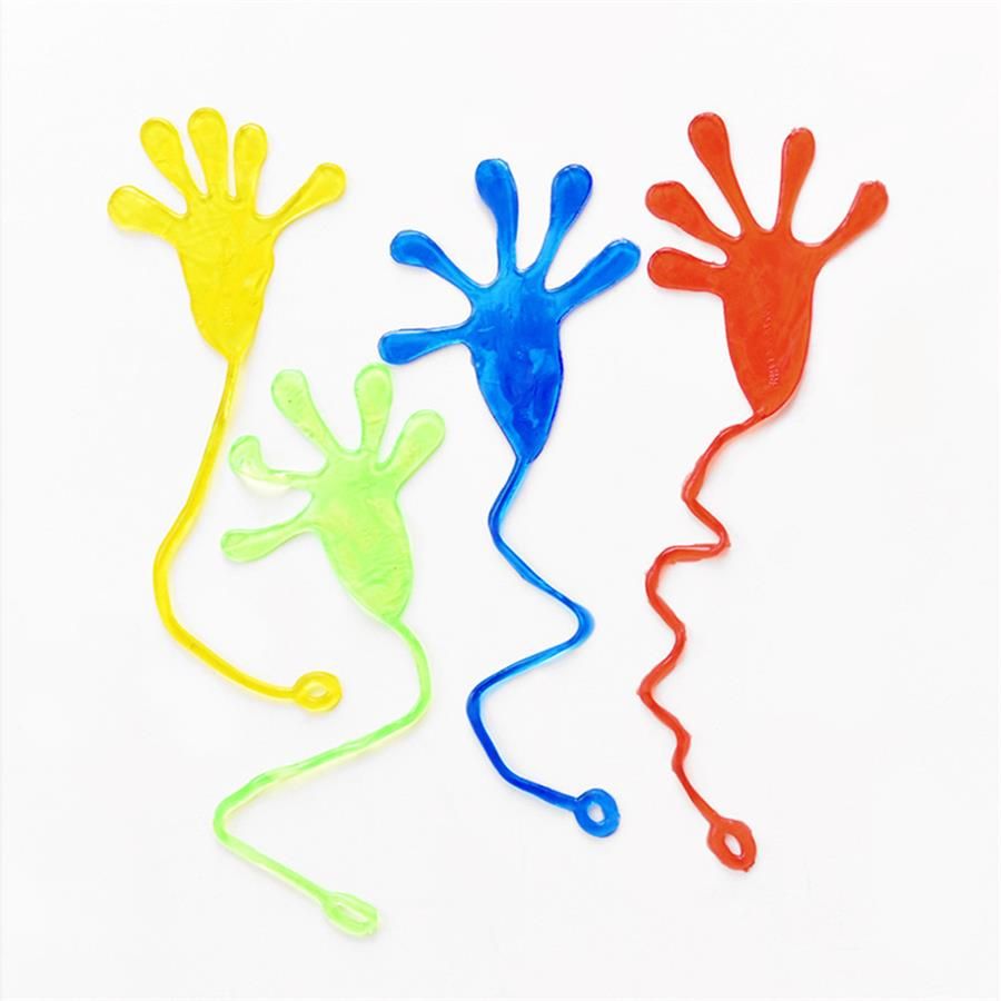glitter sticky hands