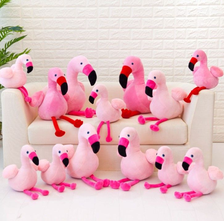 flamingo stuffed animal plush large