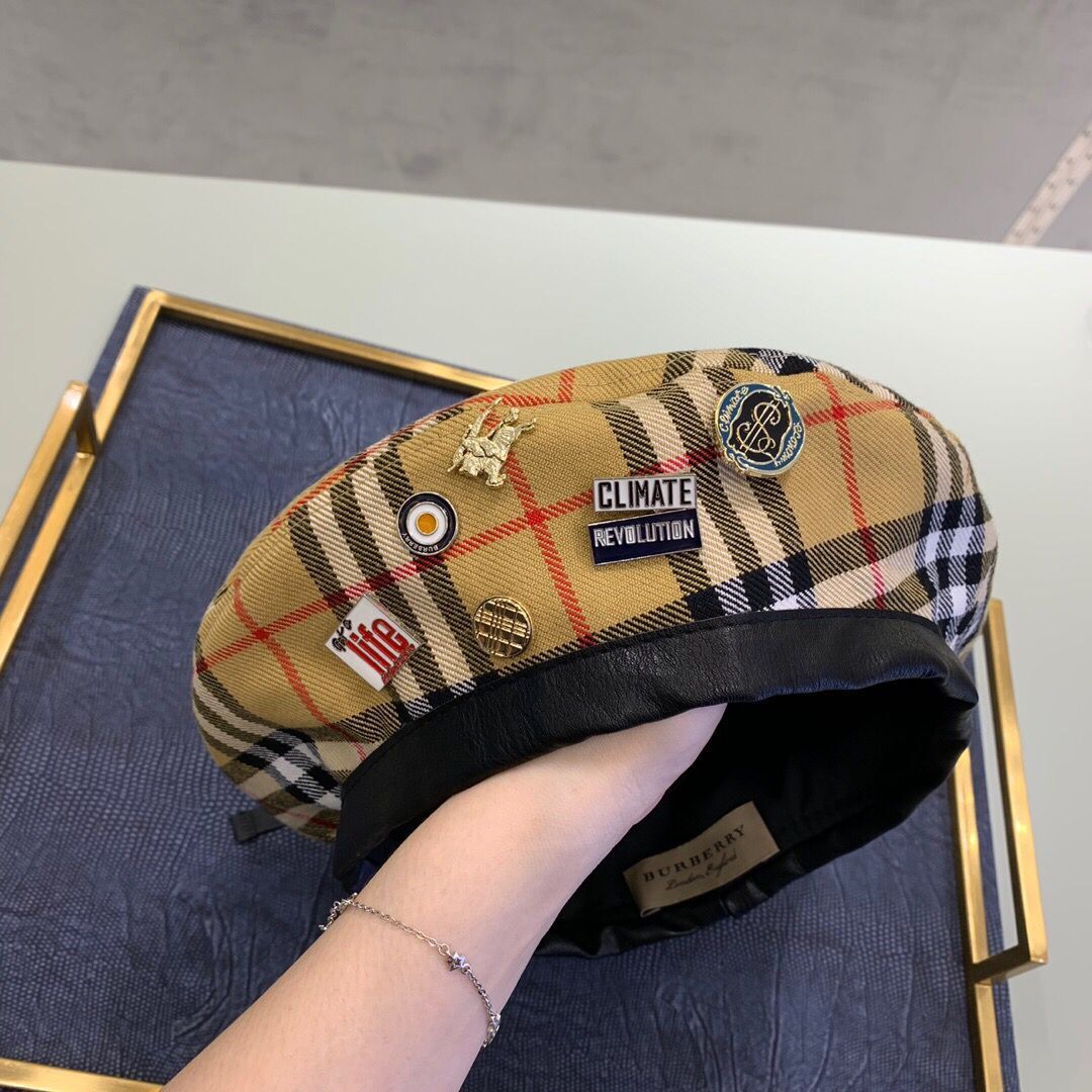 burberry beret hat