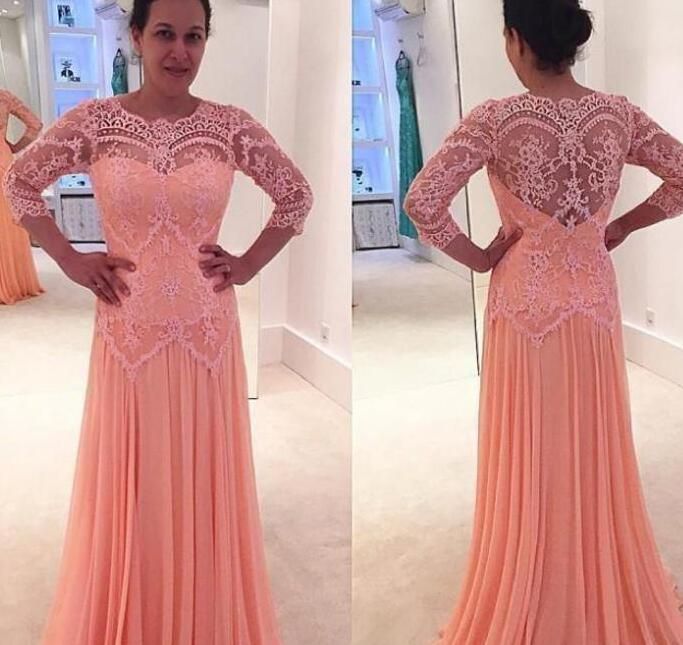 hot pink mother of the bride dress