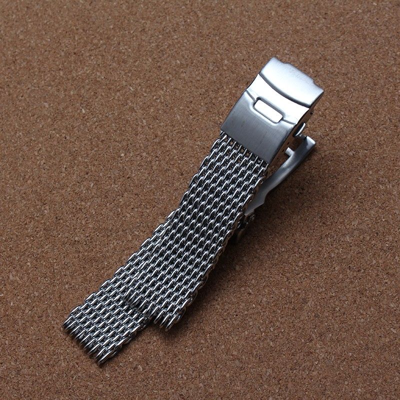 Koop Shark Mesh Horlogeband Armbanden Special End Safety Gesp 18mm 20mm  22mm 24mm Horloge Banden Kunnen Niet Worden Aangepast Lengte Voor Herenuren  Goedkoop | Snelle Levering En Kwaliteit | Nl.Dhgate