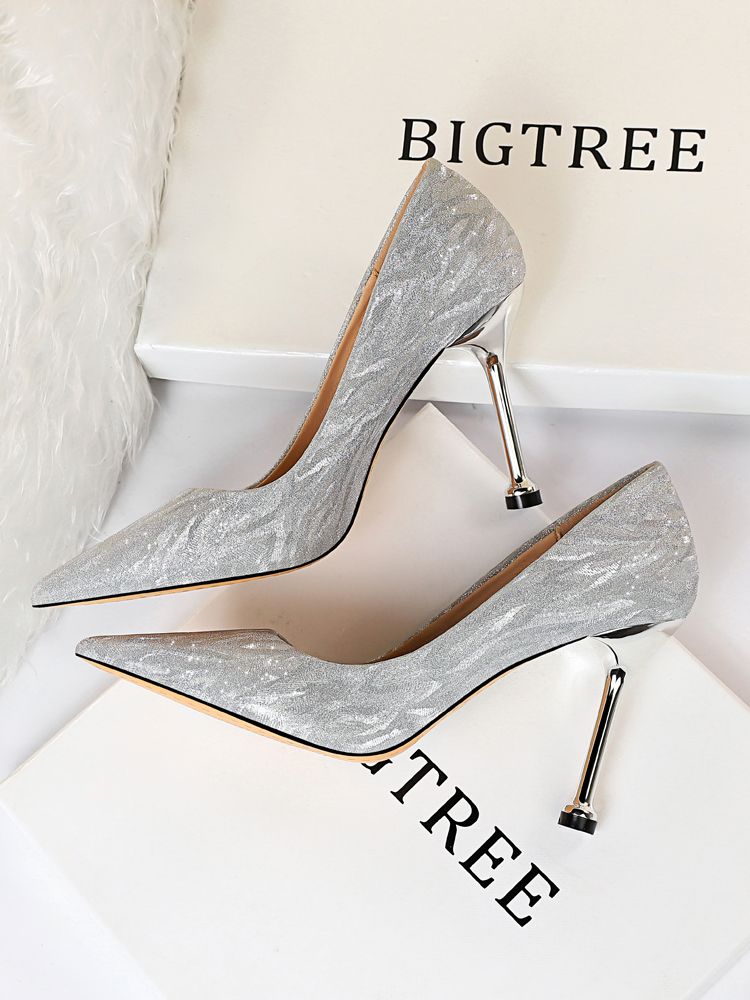 pewter bridesmaid shoes