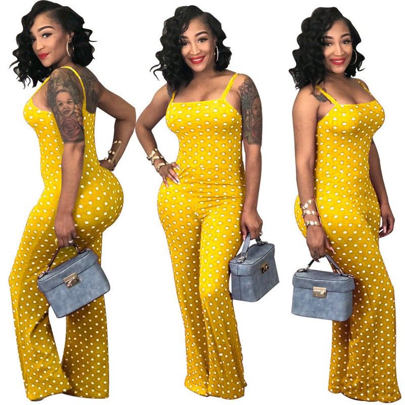 plus size polka dot jumpsuit