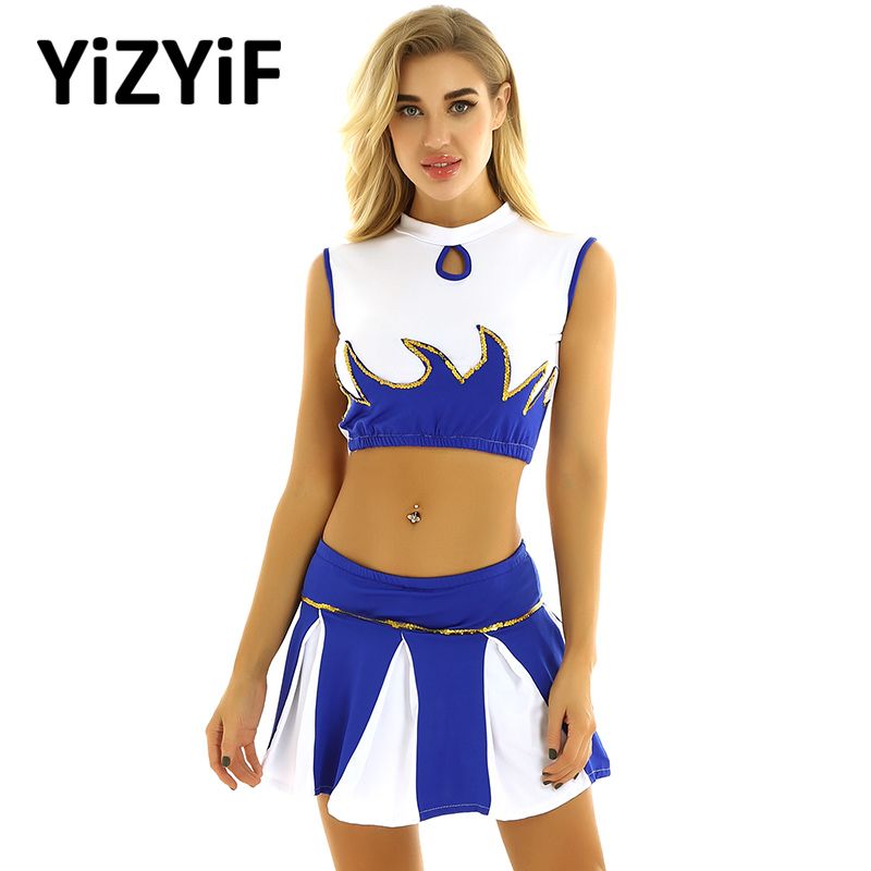 Download Women Cheerleader Costume Rave Outfit Jazz Dance Costume ...