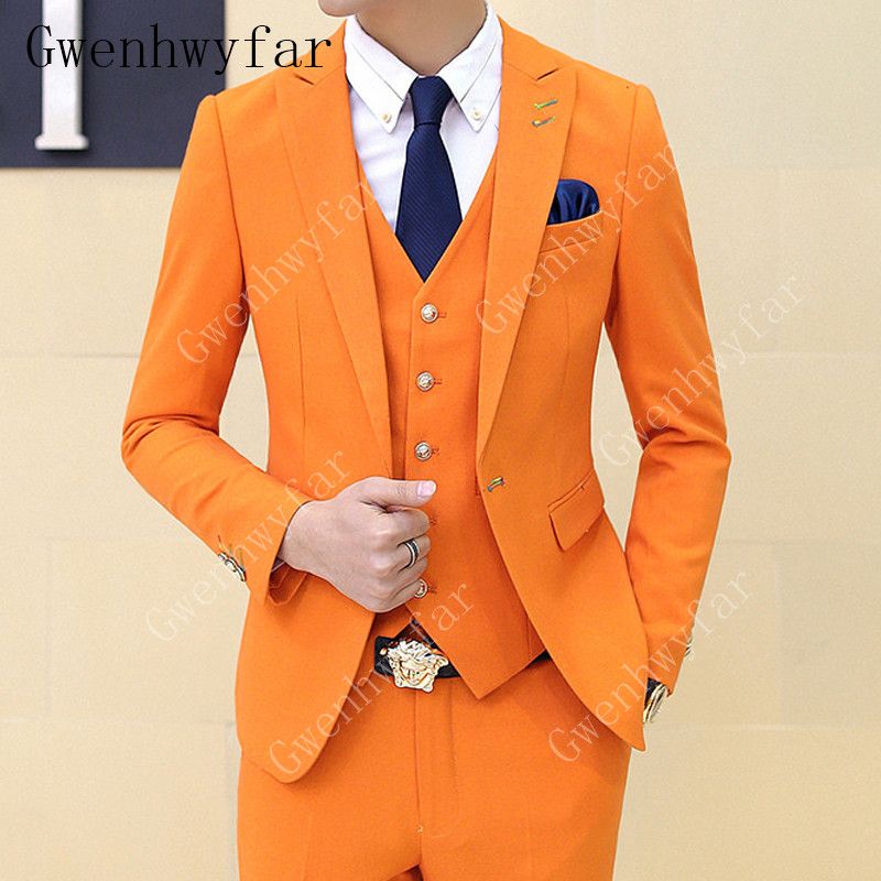 orange coat for men