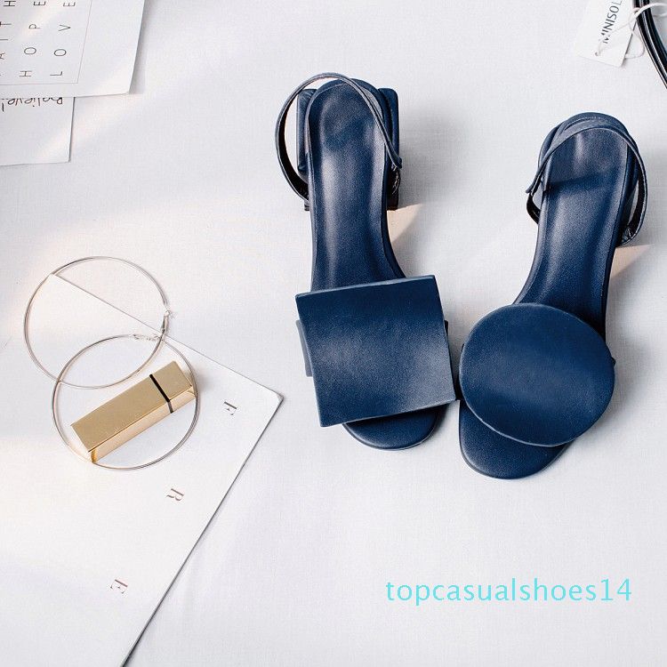 ladies navy blue sandals