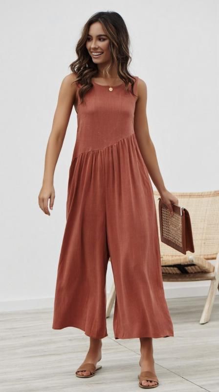 Röd jumpsuit